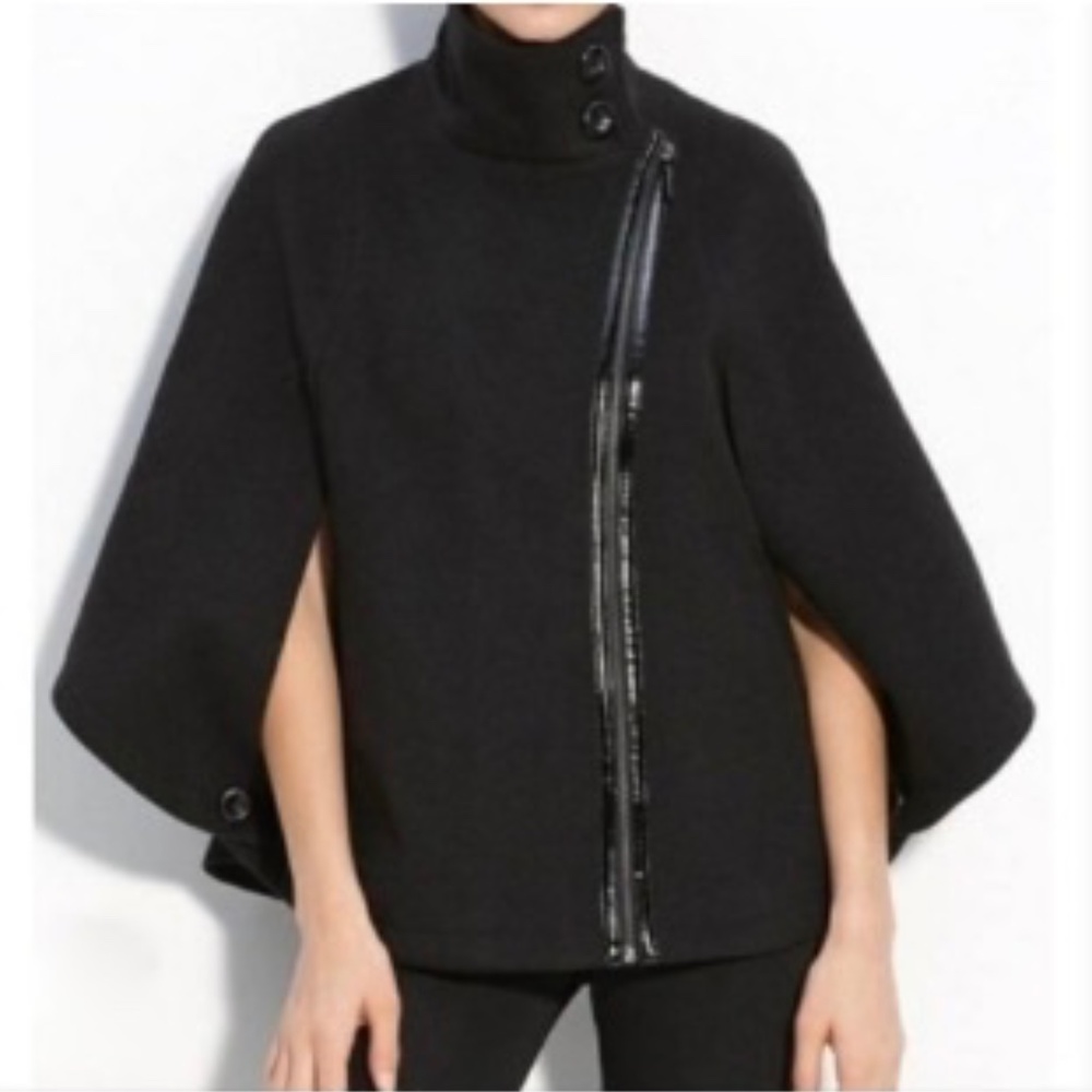 Via Spiga Funnel Neck Cape